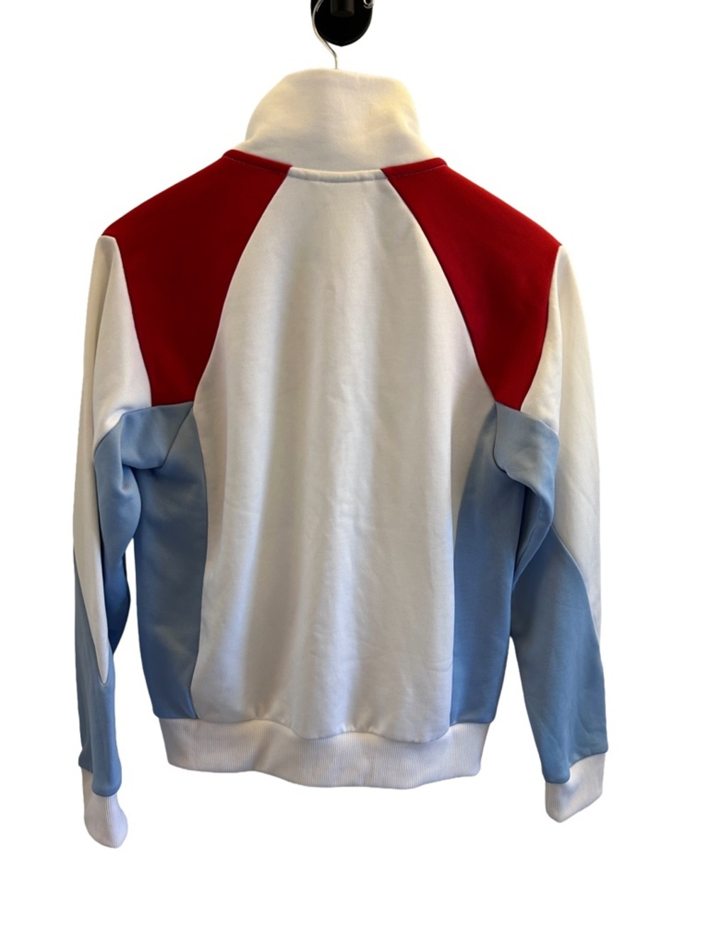 Puma Retro Women’s Color-block White, Red & Light Blue Zip Track Jacket Size S - Picture 3 of 5